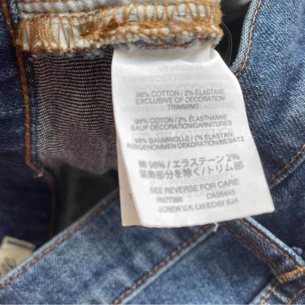 Madewell High-rise Cut-off Stretch Denim Shorts Frayed Whiskering Distressed 26 - Picture 6 of 8